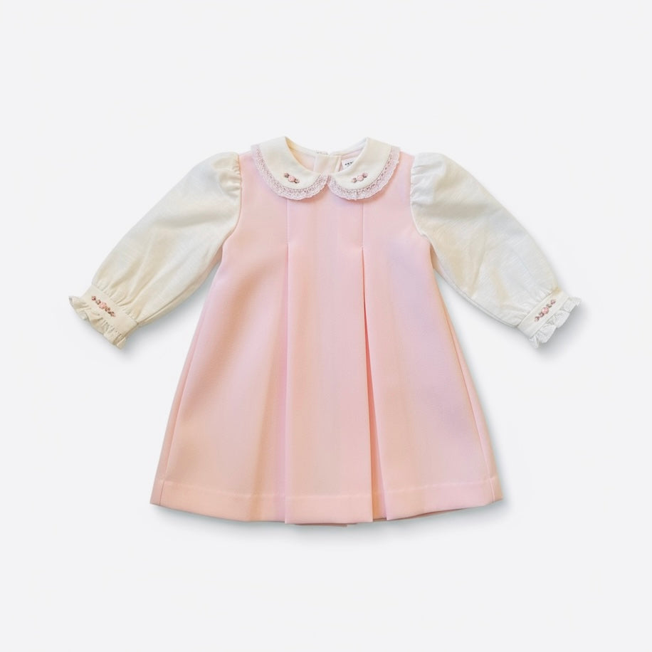 Pretty Originals Pink Puffed Sleeved Dress BD02357