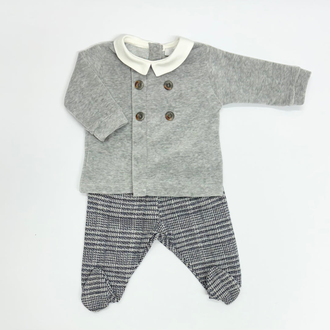 Coccode Baby Boys Grey And Navy Two Piece Set C58057