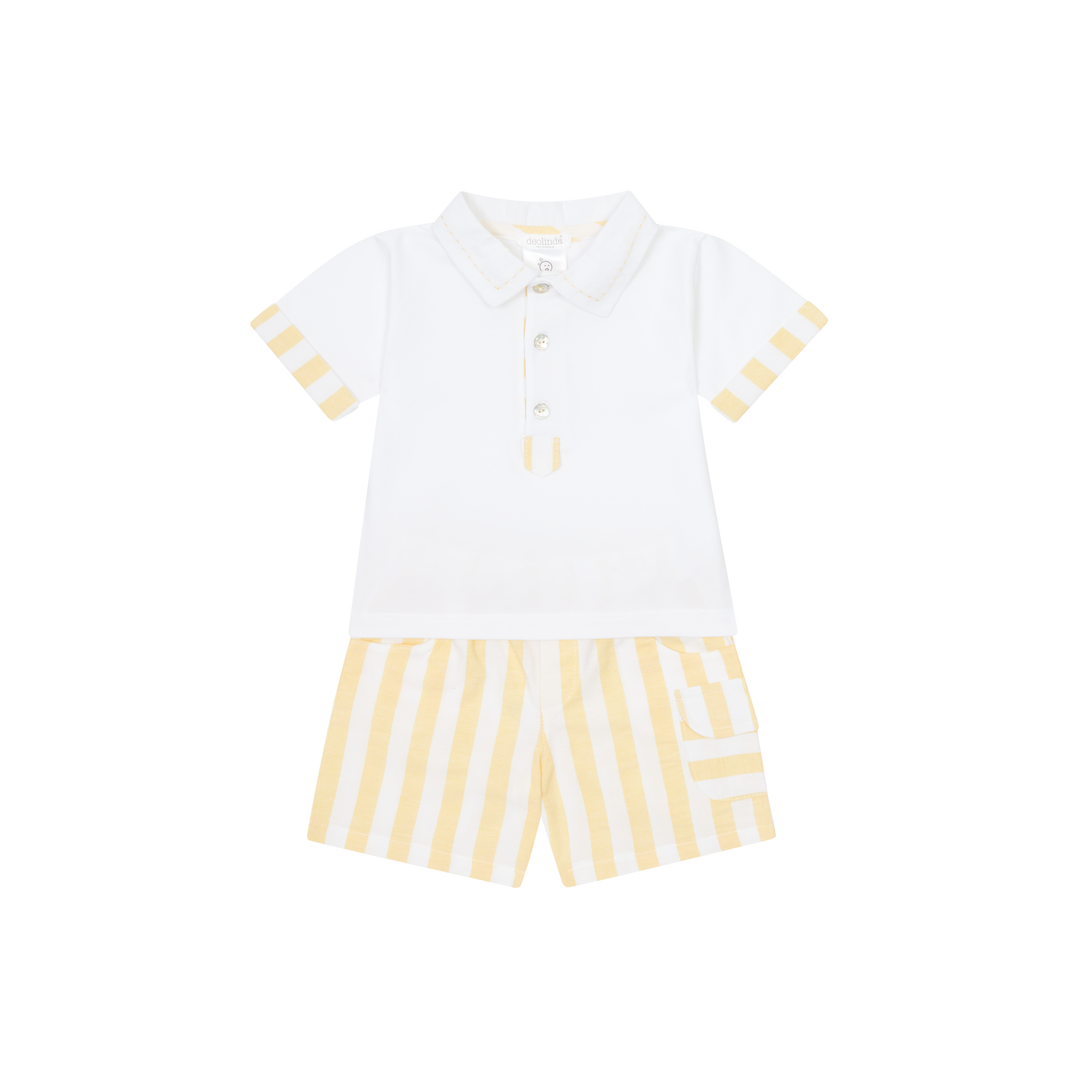 Deolinda Boys Sunny Polo Top & Shorts Set DBV25826
