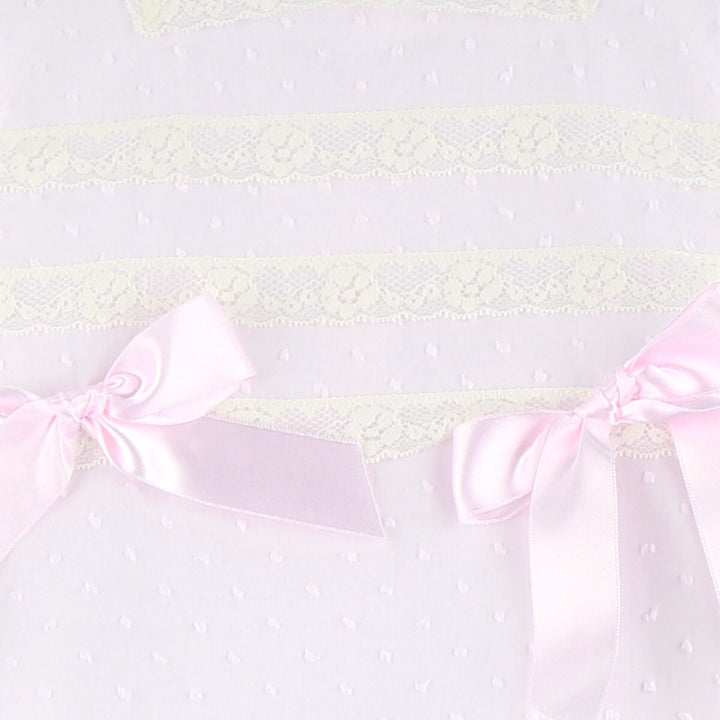 Dulce De Fresa Nancy Pink Plumetti Dress Set