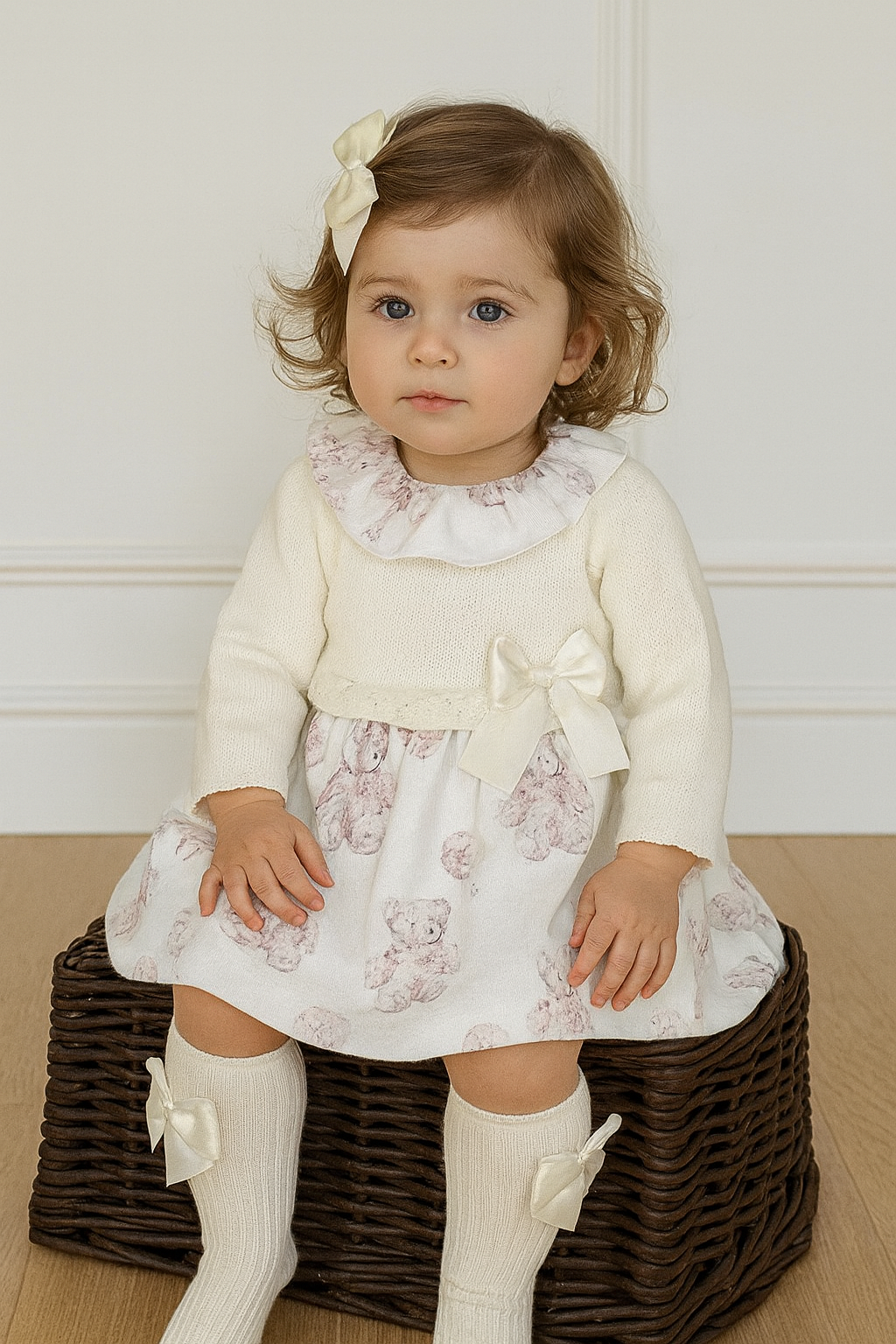 Fofettes Be Chic Girls Teddy Dress Pink