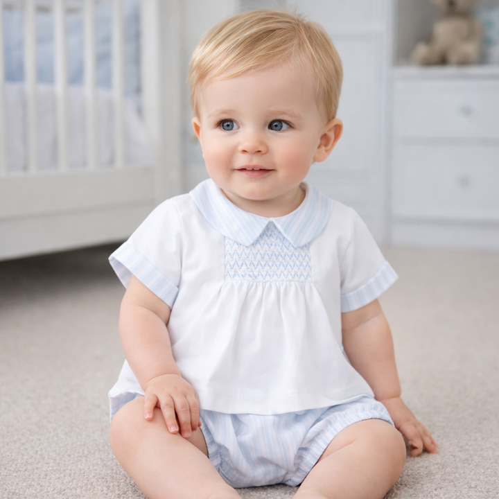 PRE ORDER Deolinda  Blue & White Stripe Jam Pant Set 26609