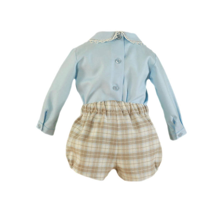 Miranda Boys Beige & Blue Short Set 23/23