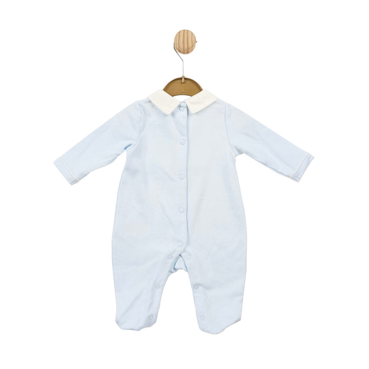 Mintini Blue Smocked Babygrow MB5737