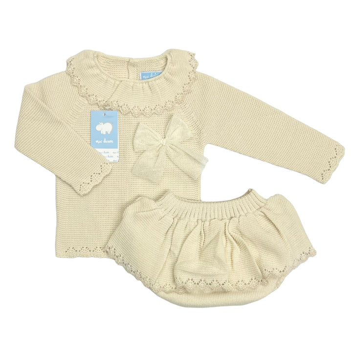 Mac Ilusion Baby Girls Knitted Top & Bloomers Set 9039R