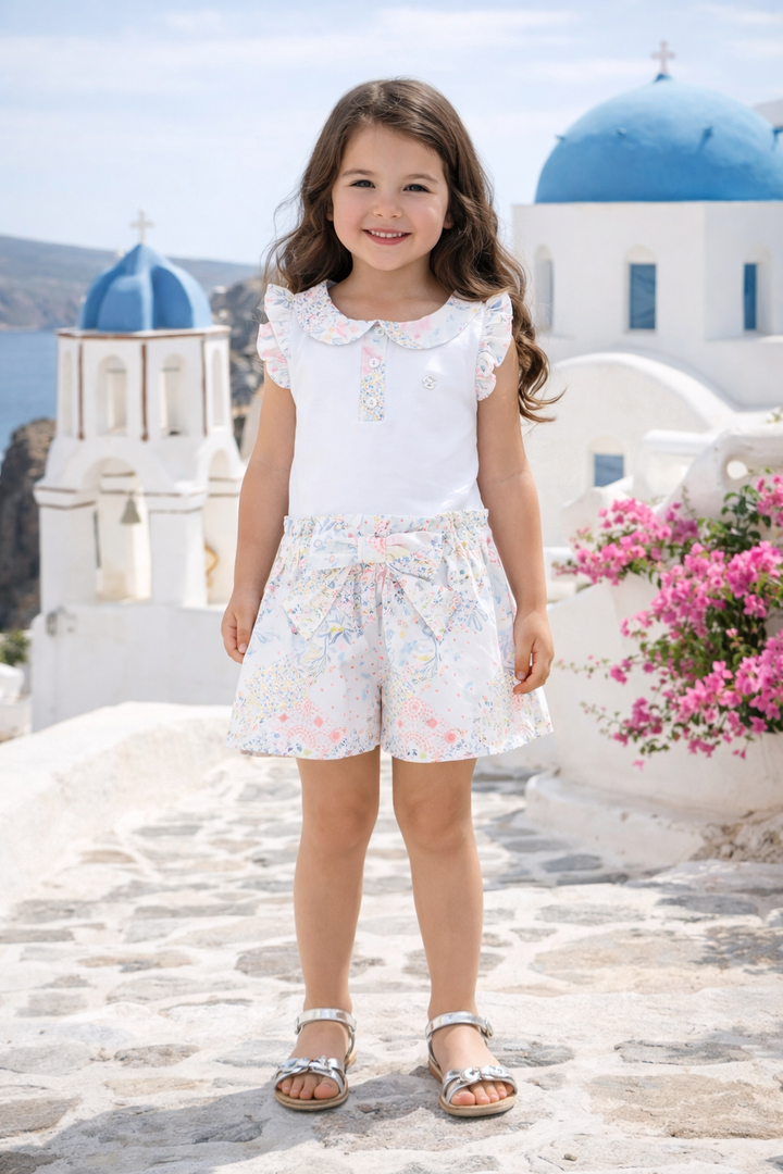 PRE ORDER Deolinda Pastel Patchwork Short Set 26636