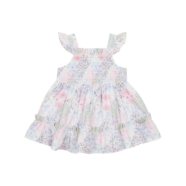 PRE  ORDER Deolinda Pastel Patchwork Girls Dress 26419