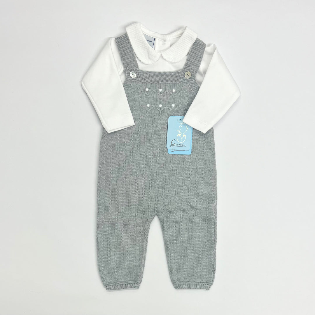 Granlei Boys Knitted Dungaree Set 222-450