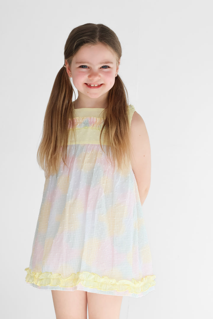 Lor Miral Girls Lemon Pastel Dress 41408