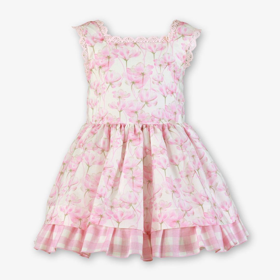 PRE ORDER Miranda Girls Pink Floral Dress 233V