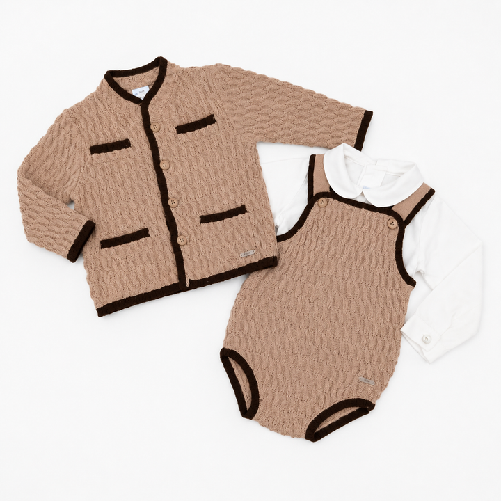 PRE ORDER RAHIGO BABY BOYS 3 ROMPER PIECE SET 26251