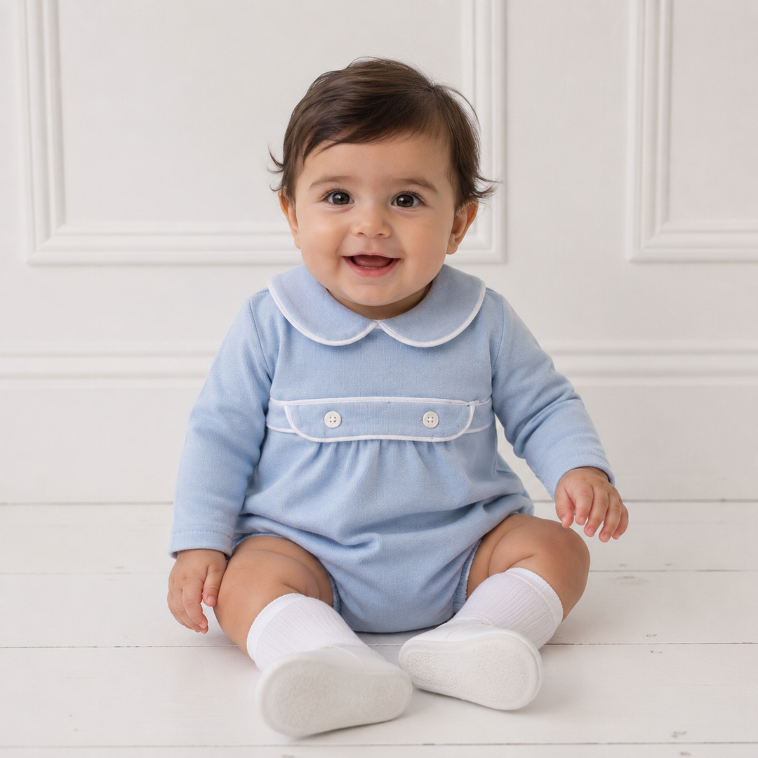 RAPIFE BABY BOYS BLUE ROMPER 4308