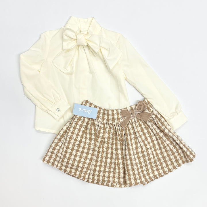 Babine Girls Check Skirt & Blouse Set 2412061