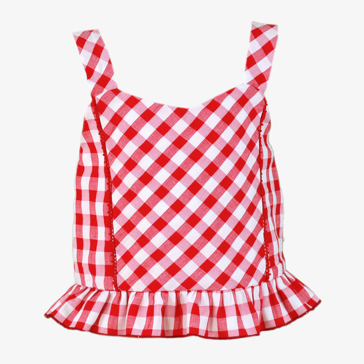 Miranda Girls Red & White Check Short Set 162