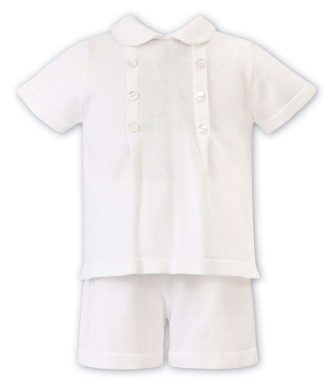 Sarah Louise Boys Ivory Knitted Short Set C2501Y