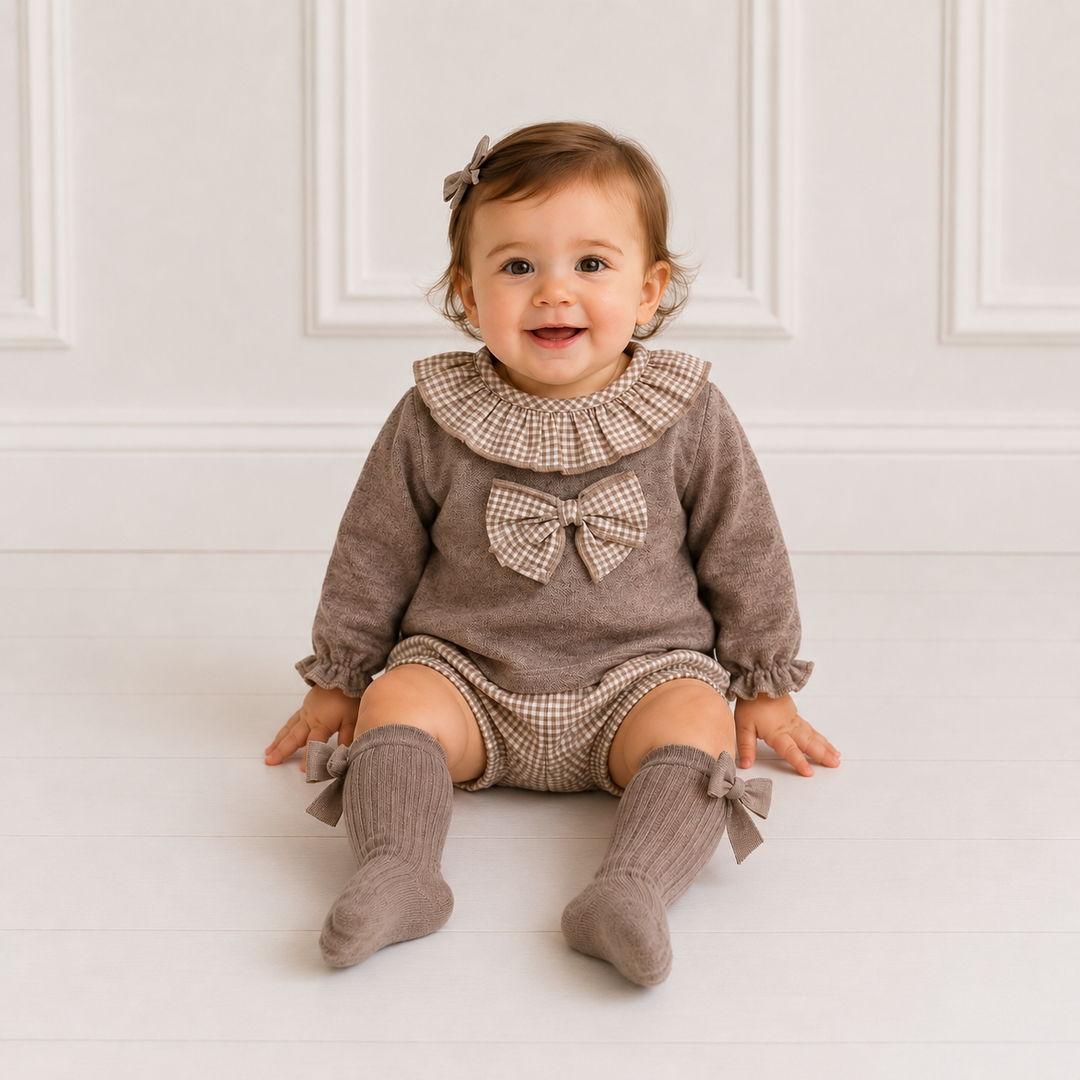 RAPIFE BABY GIRLS CHECKED JAM PANT SET 4513
