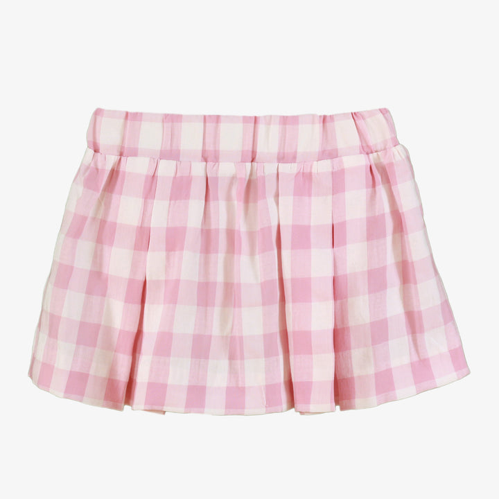 Miranda Girls Pink & White Check Skirt Set 602