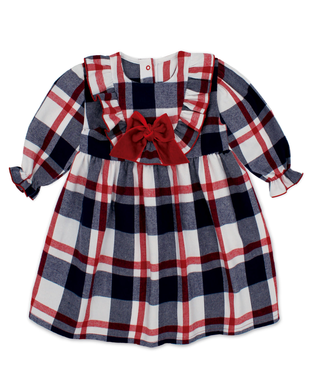 Rapife Baby Girls Red Navy White Dress 5115W23R