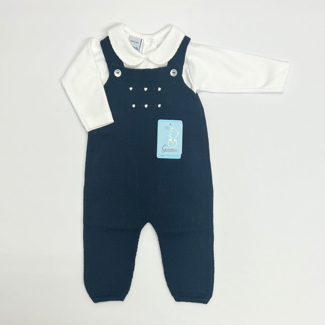 Granlei Boys Knitted Dungaree Set 222-450