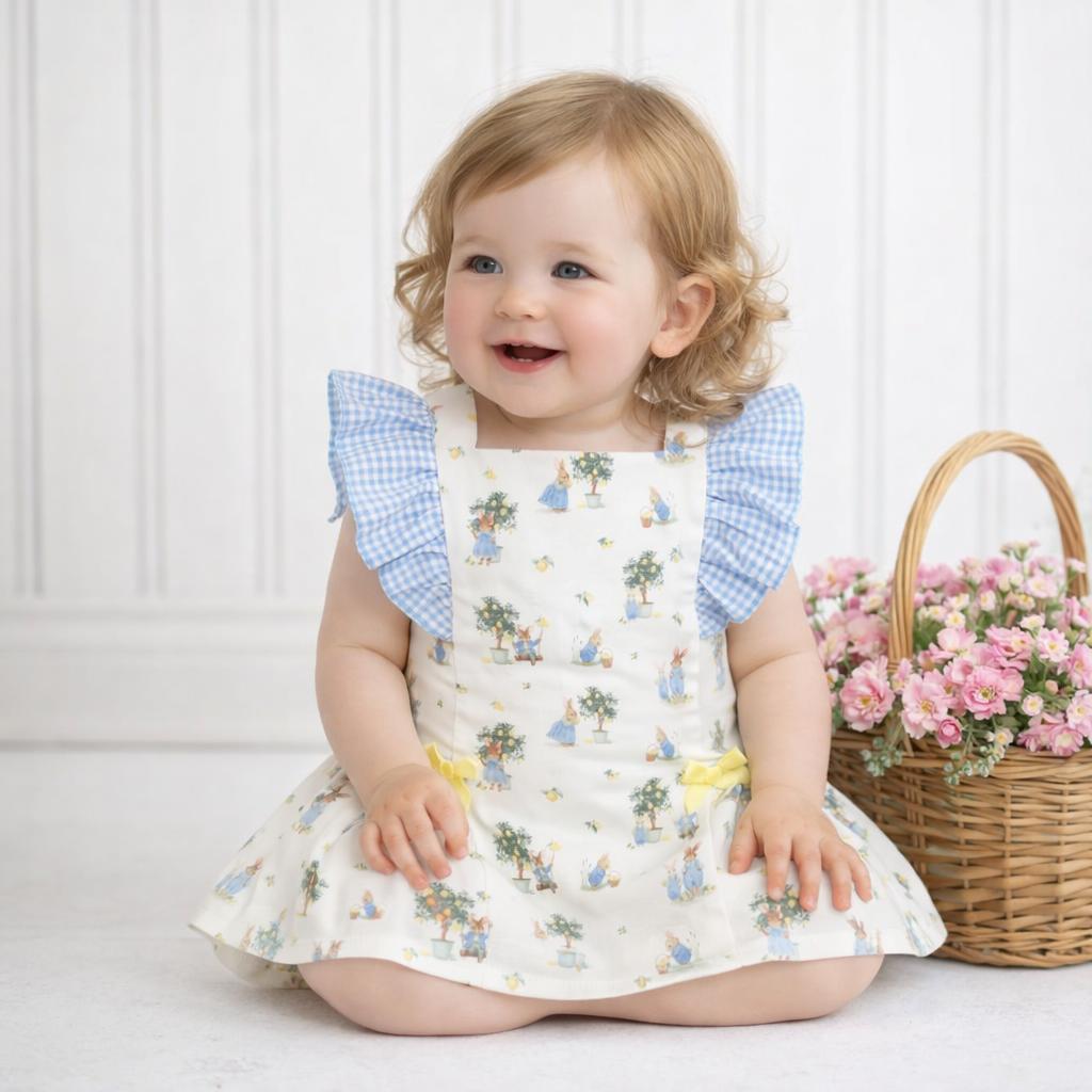 PRE ORDER Miranda Baby Girls Bunny Dress & Knickers 25VB