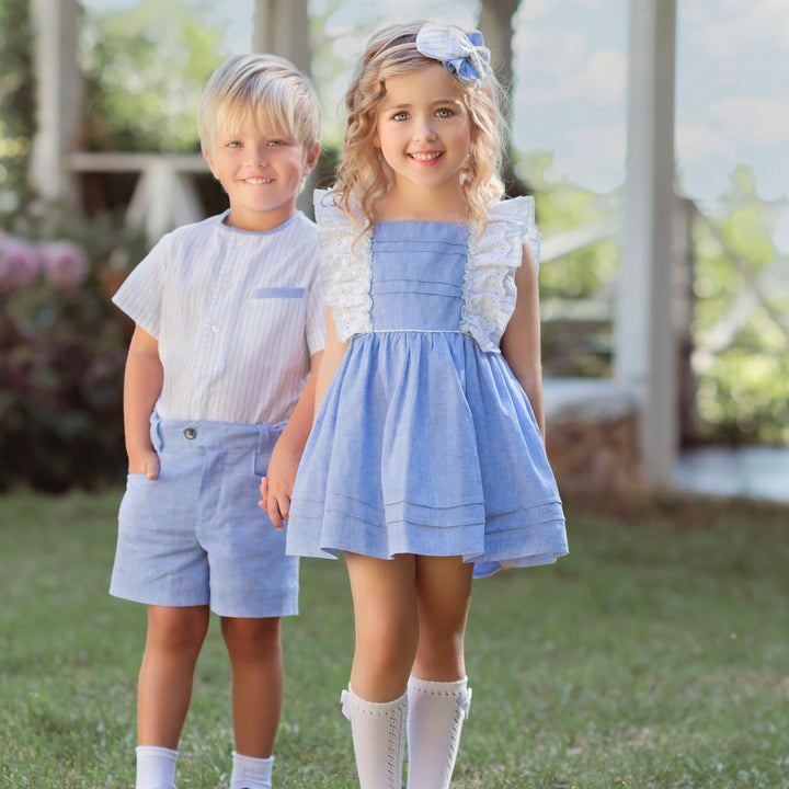 Miranda Girls Blue & White Dress 250V