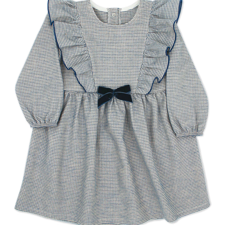 Rapife Girls Navy Blue Ruffle Dress 4515W23N