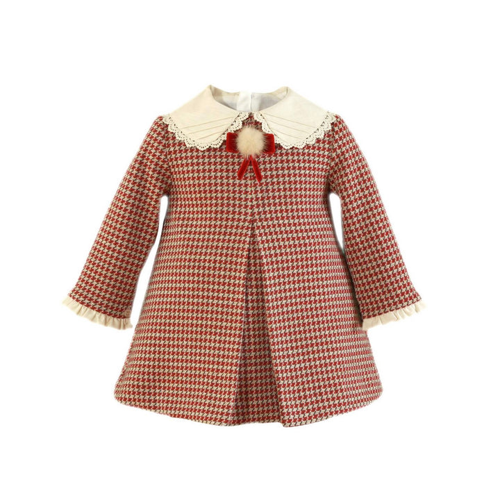 Miranda Baby Girls Red & Cream Dress 147 V