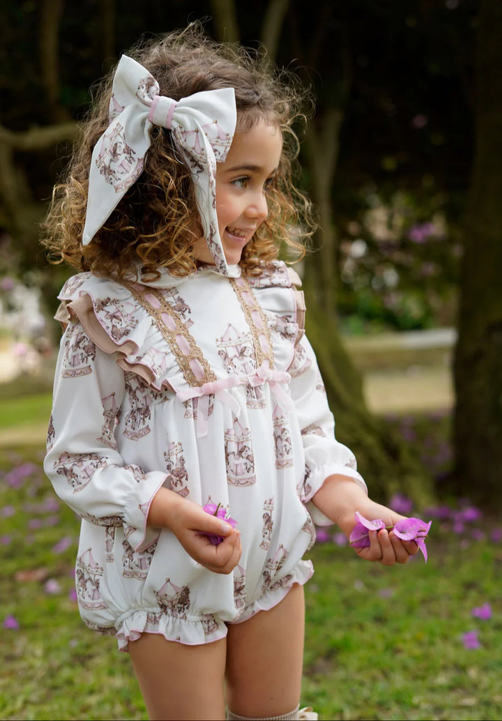Babine Carousel Pink Romper