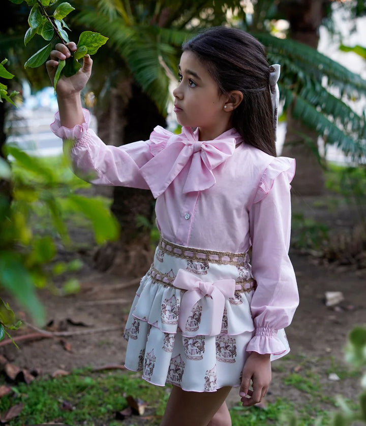 Babine Carousel Pink Skirt Set 2612019