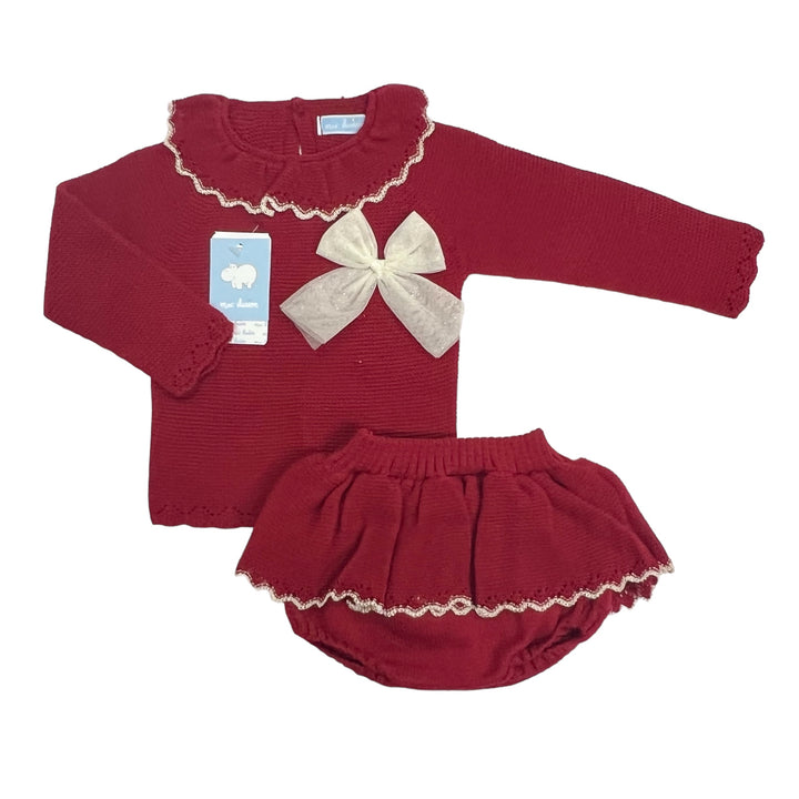 Mac Ilusion Baby Girls Knitted Top & Bloomers Set 9039R