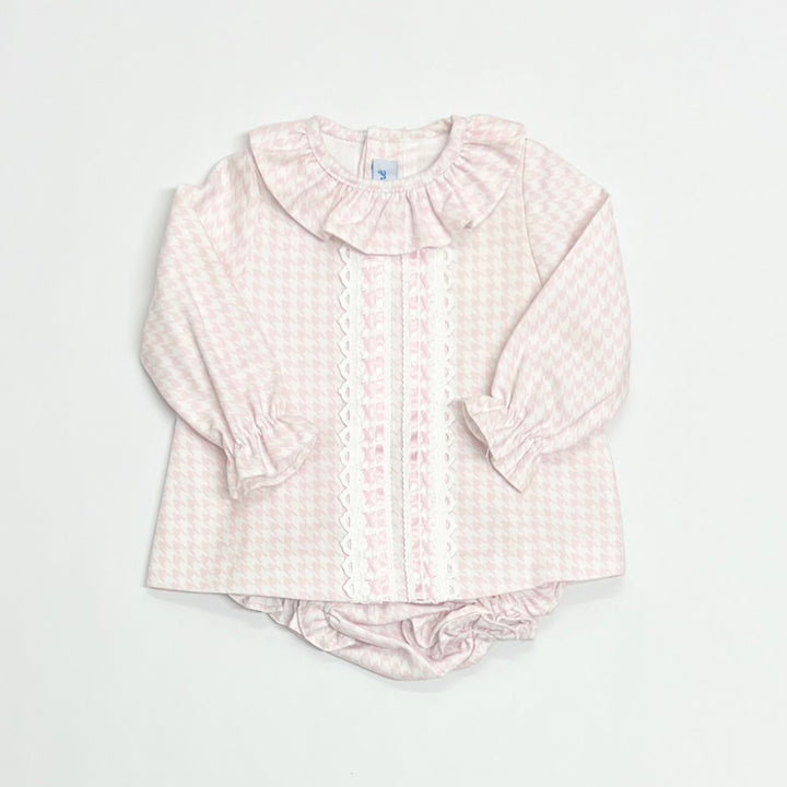 Babine Baby Girls Dogtooth Dress & Matching Knickers 2412008