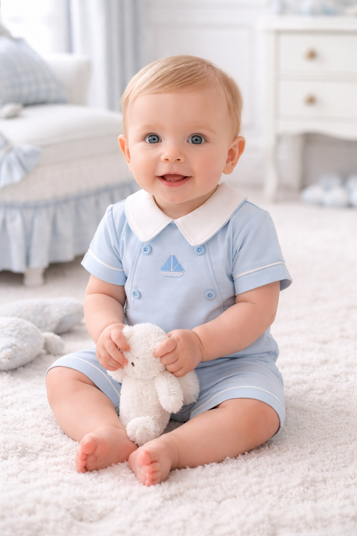 Baby Boys Sailor Romper 6313S