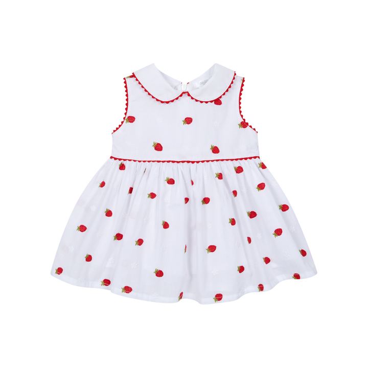 PRE ORDER Deolinda Girls Strawberry Embroidered Dress 26406