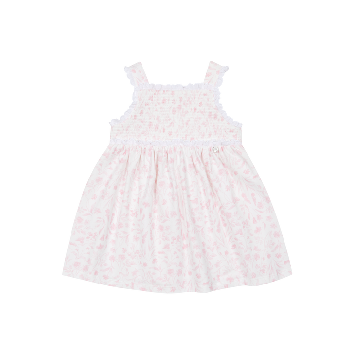 PRE ORDER Deolinda Girls Pink Smocked Floral Dress 26423