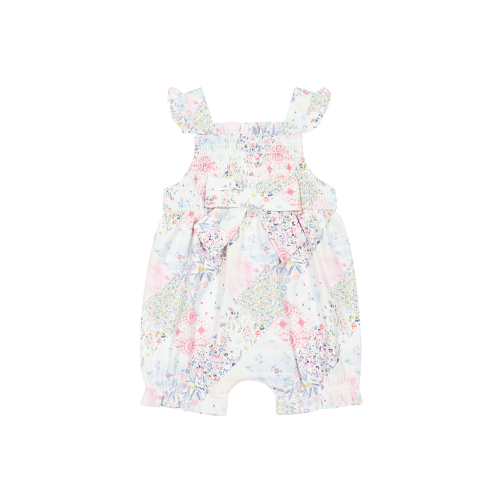 PRE ORDER Deolinda Pastel Patchwork Romper 26521