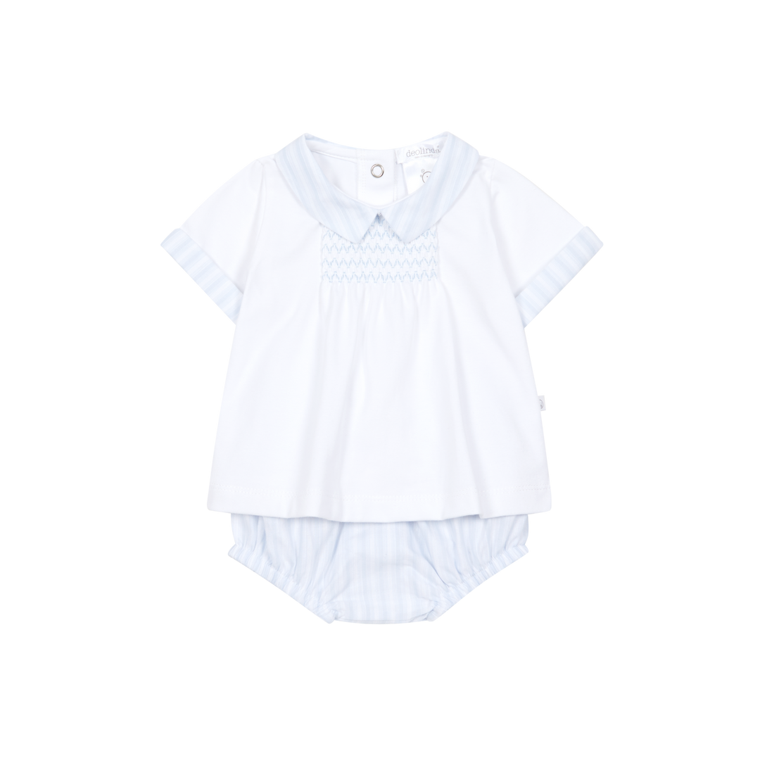 PRE ORDER Deolinda  Blue & White Stripe Jam Pant Set 26609