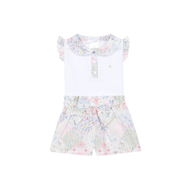 PRE ORDER Deolinda Pastel Patchwork Short Set 26636