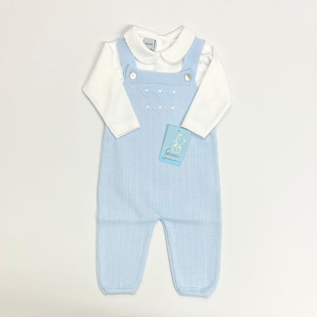 Granlei Boys Knitted Dungaree Set 222-450