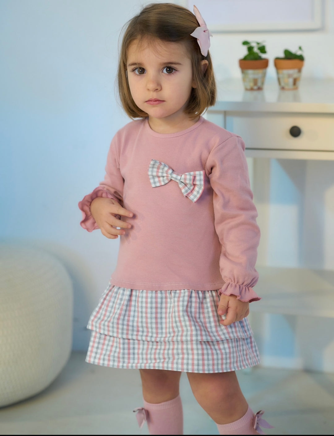 Rapife Girls Dusky Pink Dress 4416W23