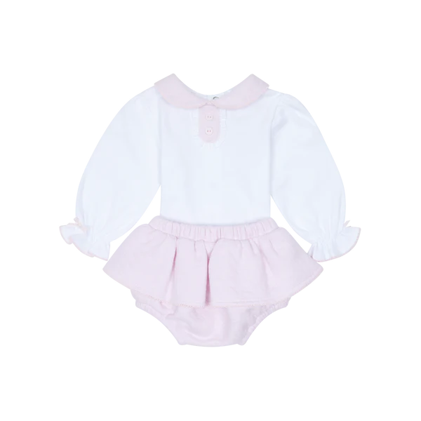 Deolinda Nevada Pink & White Jam Pant Set 25702