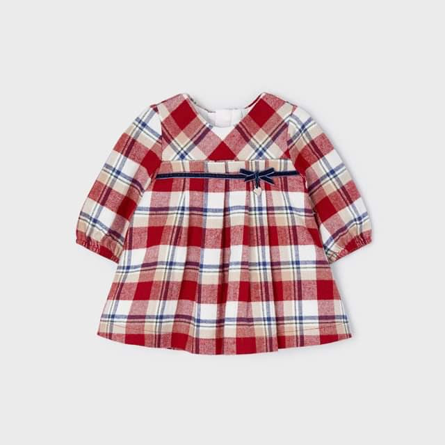 Mayoral Baby Girls Red Plaid Dress 2809R