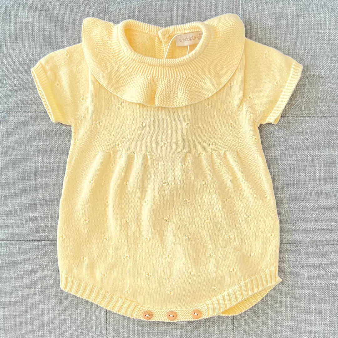 Wedoble Baby Girls Lemon Knitted Romper V2310305EL