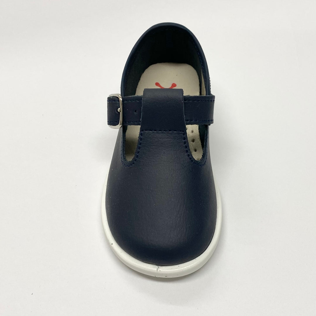 Xiquets Leather T-Bar Shoes Navy 20200N