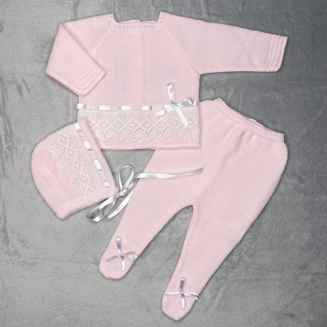 Gavidia Creaciones Loretta Pink Knitted Set 1136P