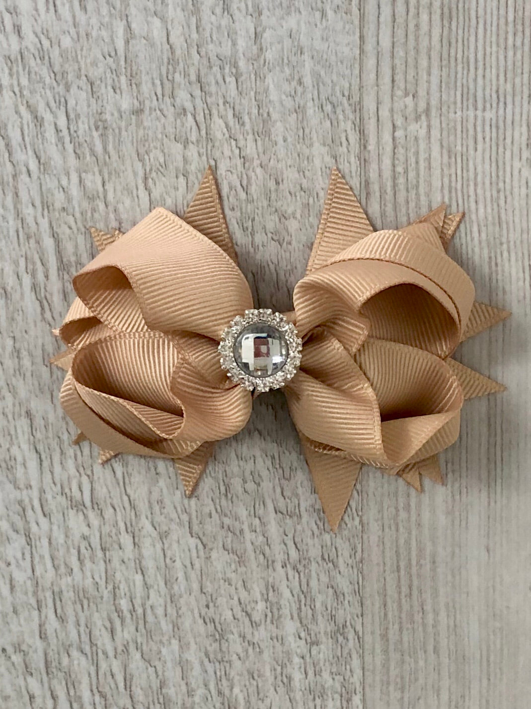 3.5" Pretty Bow Gem Hair Clip