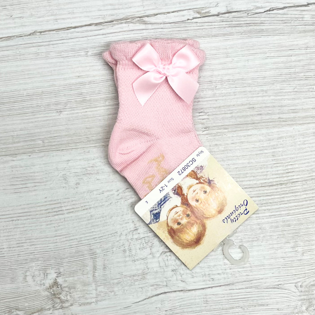 Pretty Originals Pink Bow Socks SC30872PP